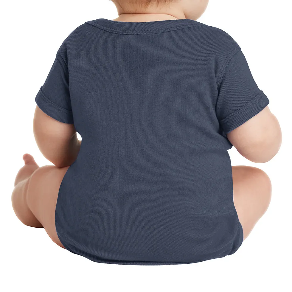 Infant Short Sleeve Baby Rib Bodysuit