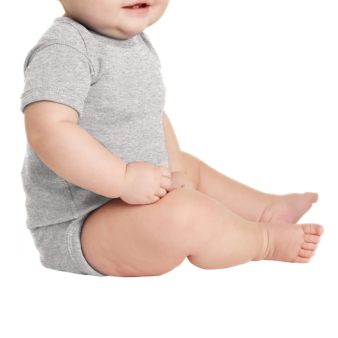 Infant Short Sleeve Baby Rib Bodysuit