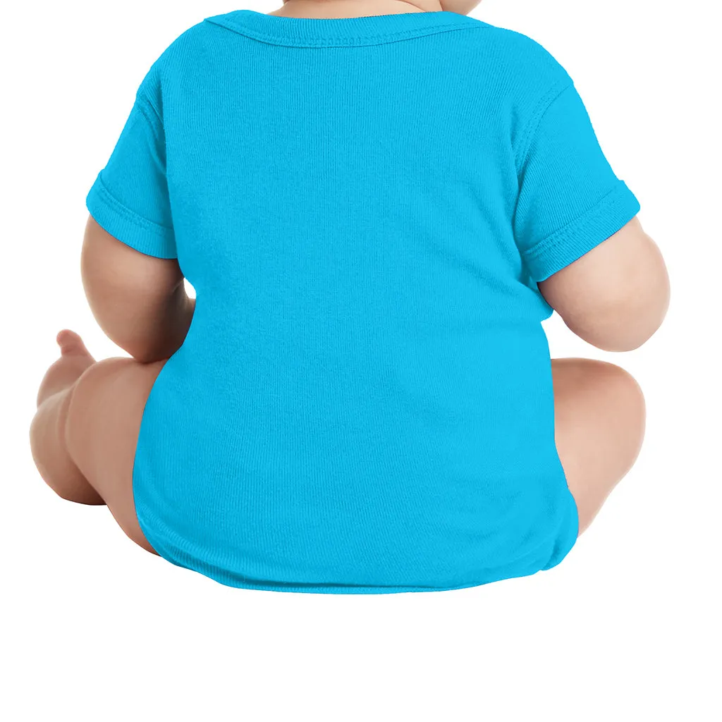 Infant Short Sleeve Baby Rib Bodysuit