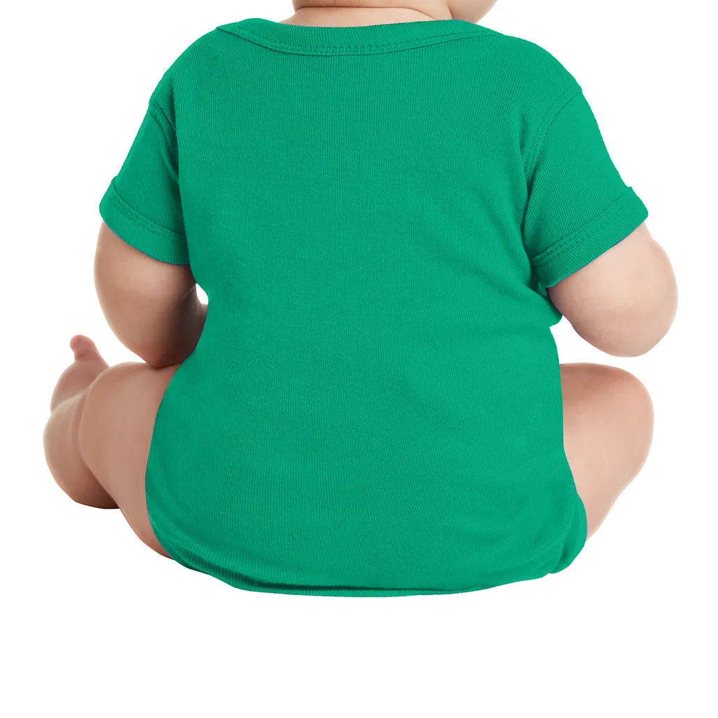 Infant Short Sleeve Baby Rib Bodysuit
