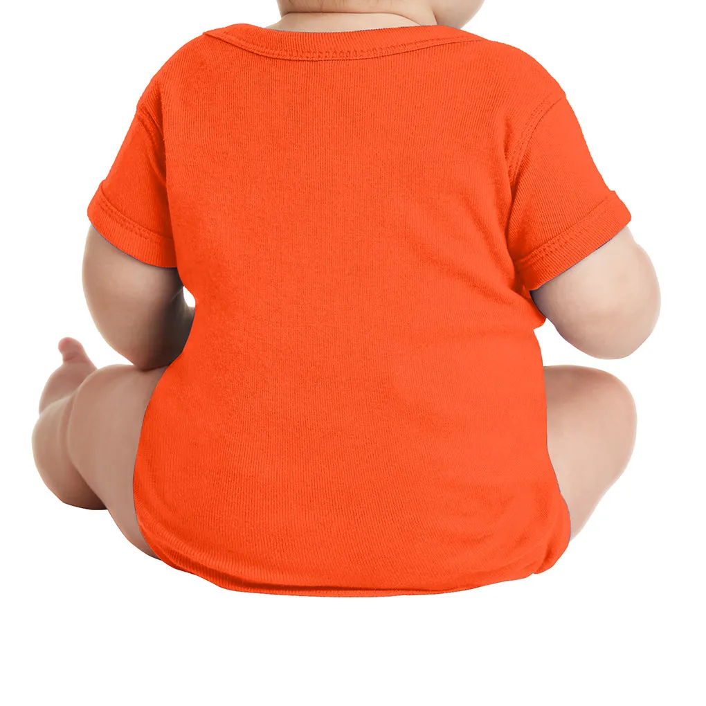 Infant Short Sleeve Baby Rib Bodysuit