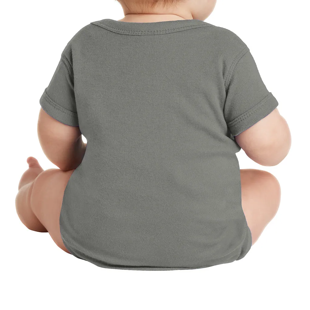 Infant Short Sleeve Baby Rib Bodysuit