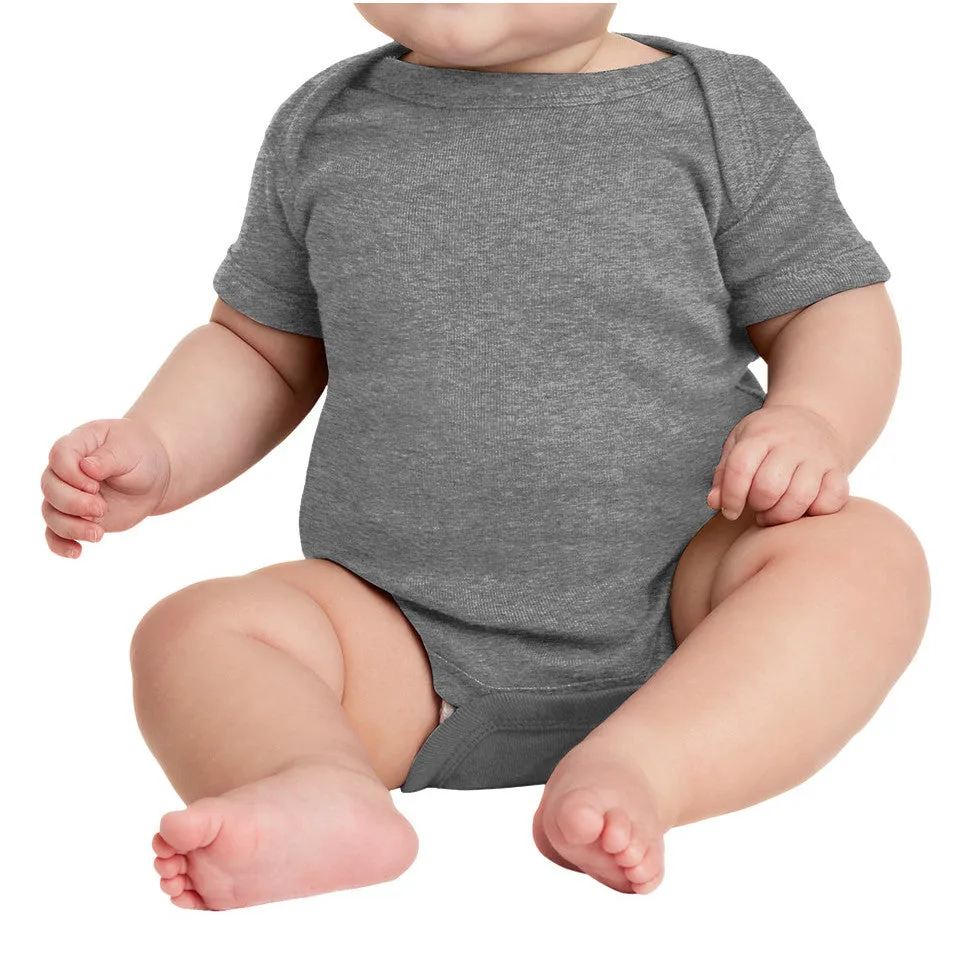 Infant Short Sleeve Baby Rib Bodysuit
