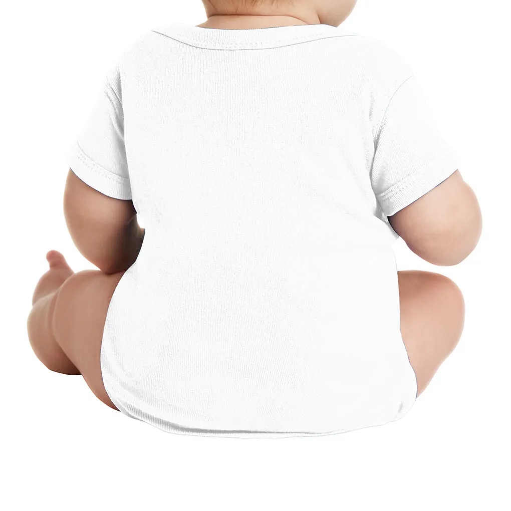 Infant Short Sleeve Baby Rib Bodysuit