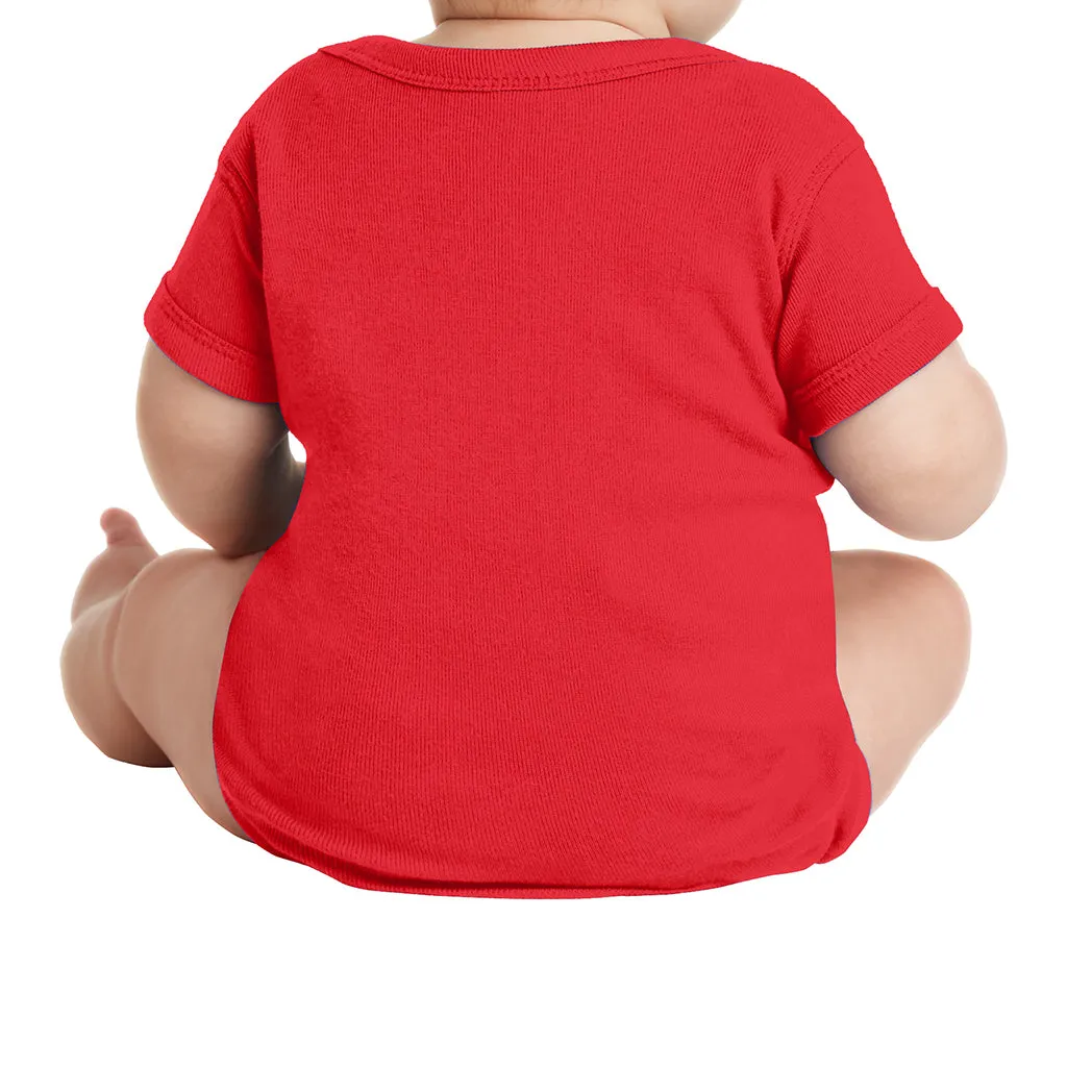 Infant Short Sleeve Baby Rib Bodysuit