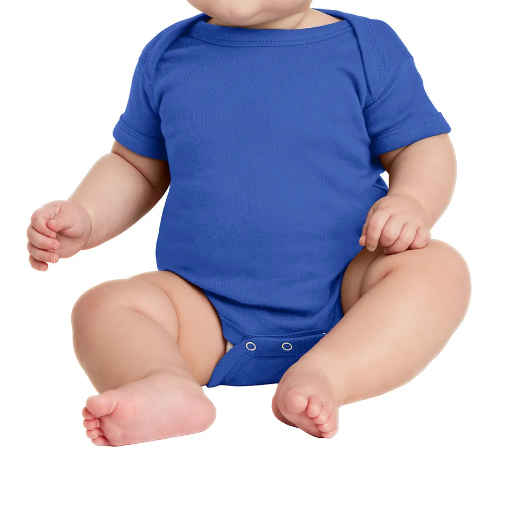 Infant Short Sleeve Baby Rib Bodysuit