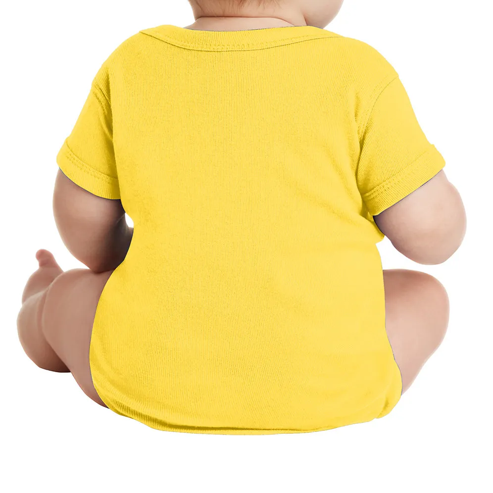 Infant Short Sleeve Baby Rib Bodysuit