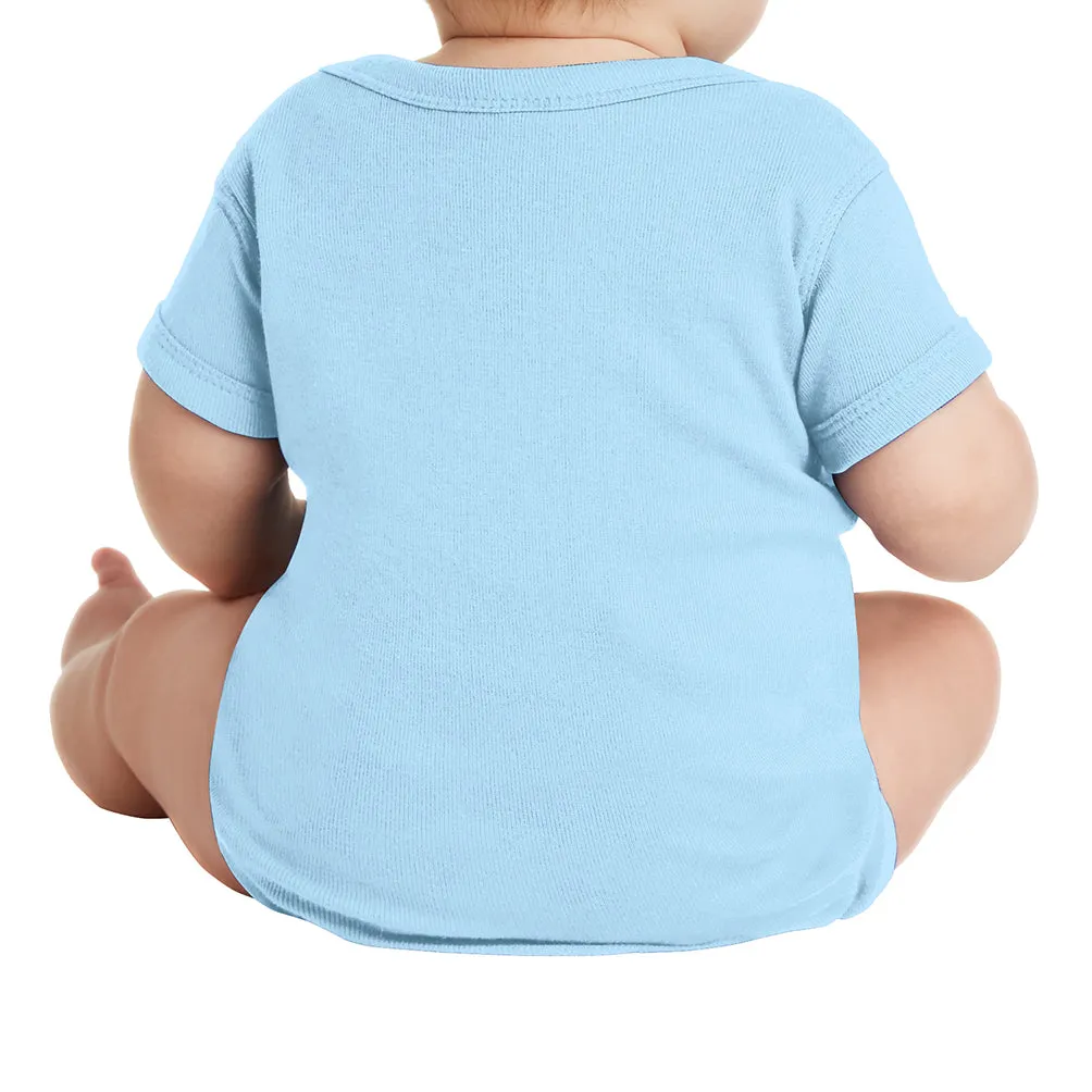 Infant Short Sleeve Baby Rib Bodysuit