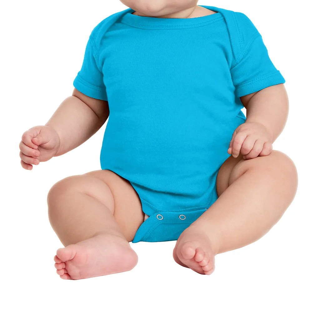 Infant Short Sleeve Baby Rib Bodysuit