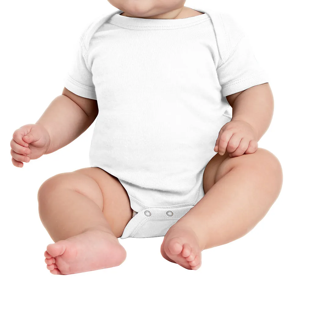 Infant Short Sleeve Baby Rib Bodysuit