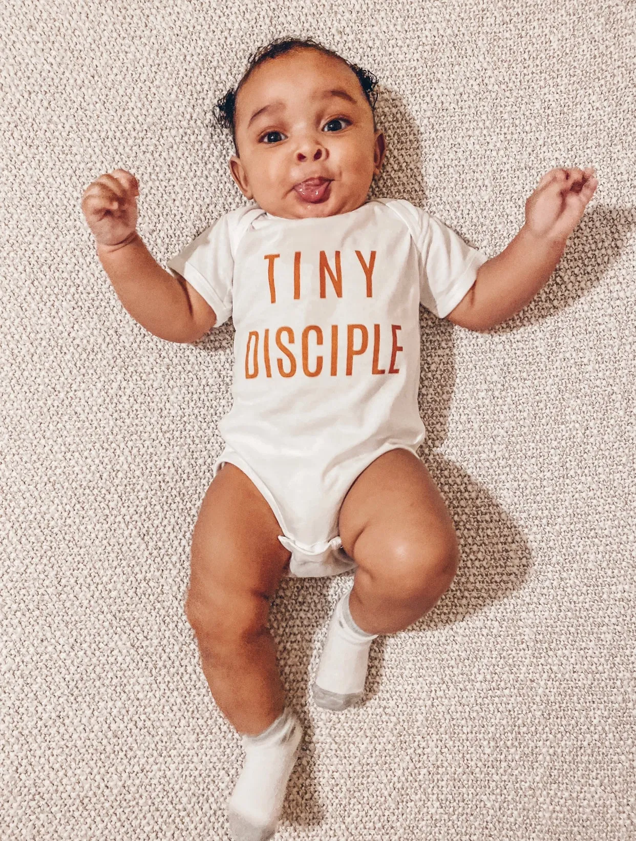 Infant Tiny Disciple - Rust Bodysuit