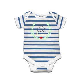 Kidswear By Ruse Bee You Printed Striped infant Romper For Baby