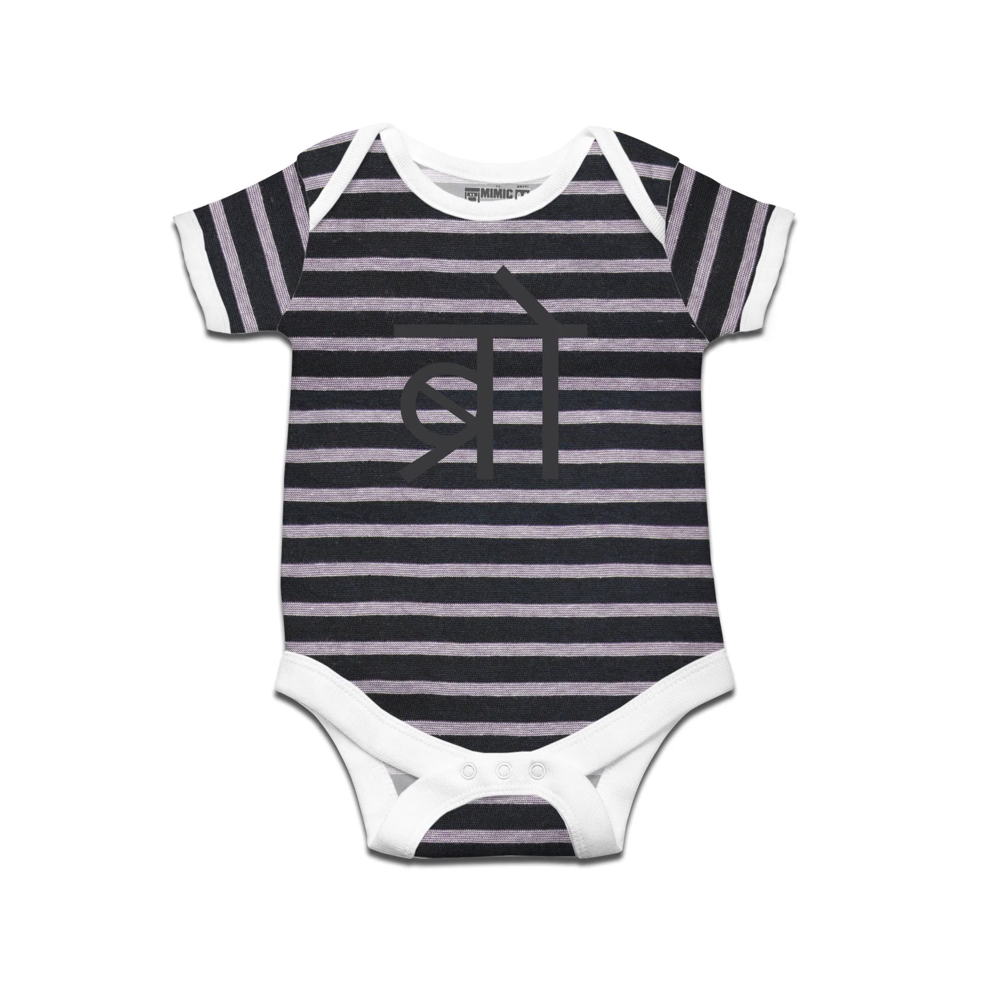 Kidswear By Ruse BRO Printed Striped infant Romper For Baby