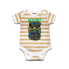 Kidswear By Ruse Get lost Printed Striped infant Romper For Baby