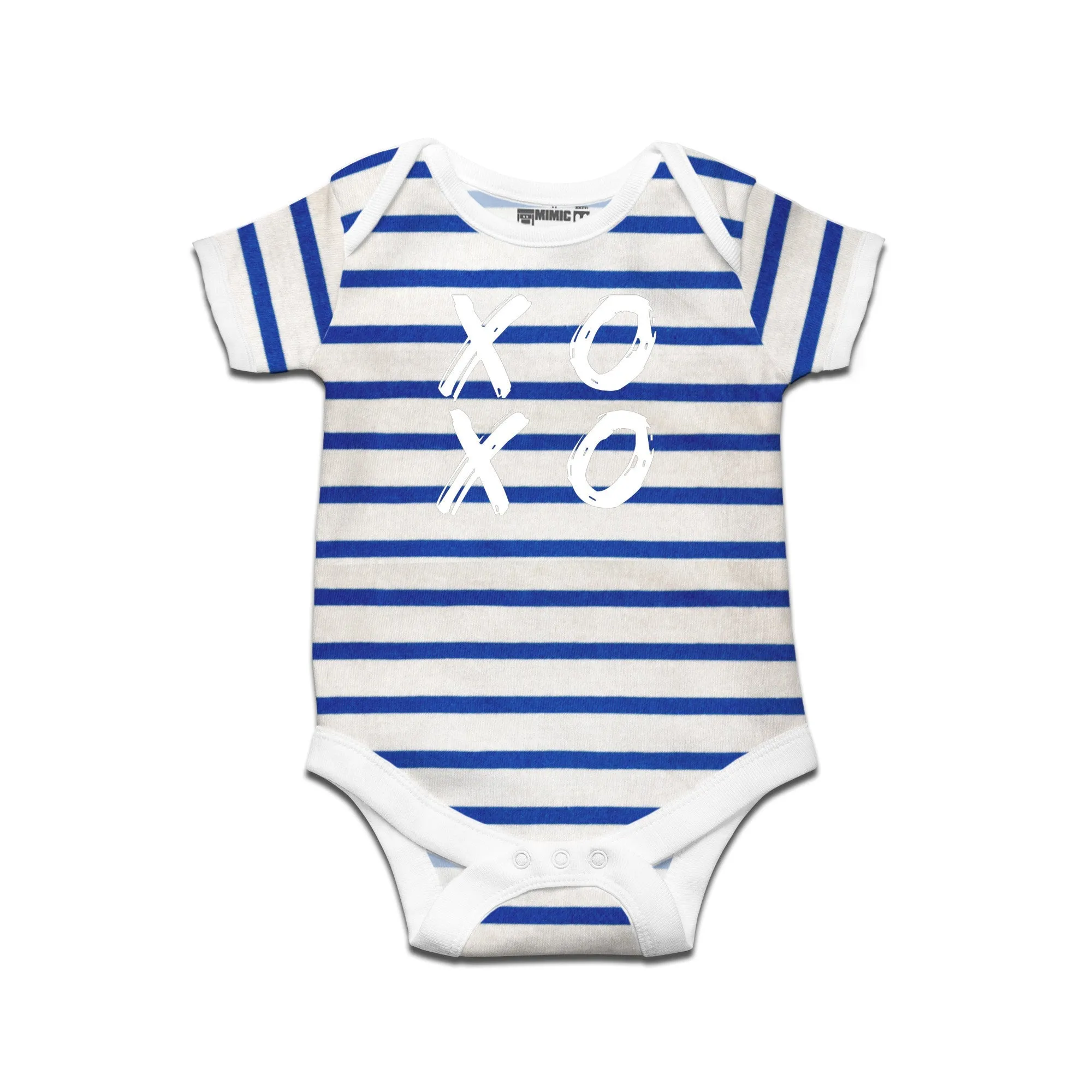 Kidswear By Ruse XOXO Printed Striped infant Romper For Baby