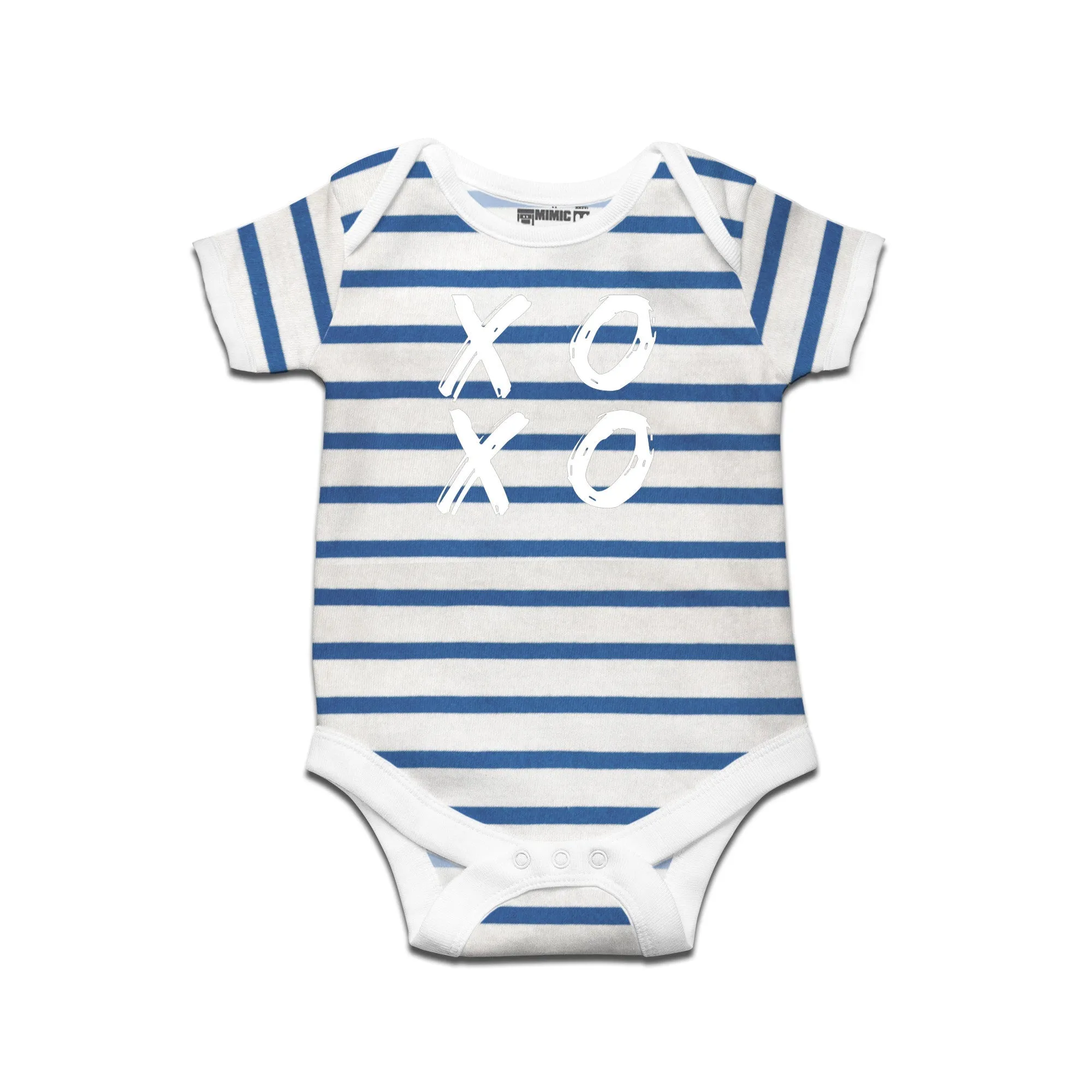 Kidswear By Ruse XOXO Printed Striped infant Romper For Baby