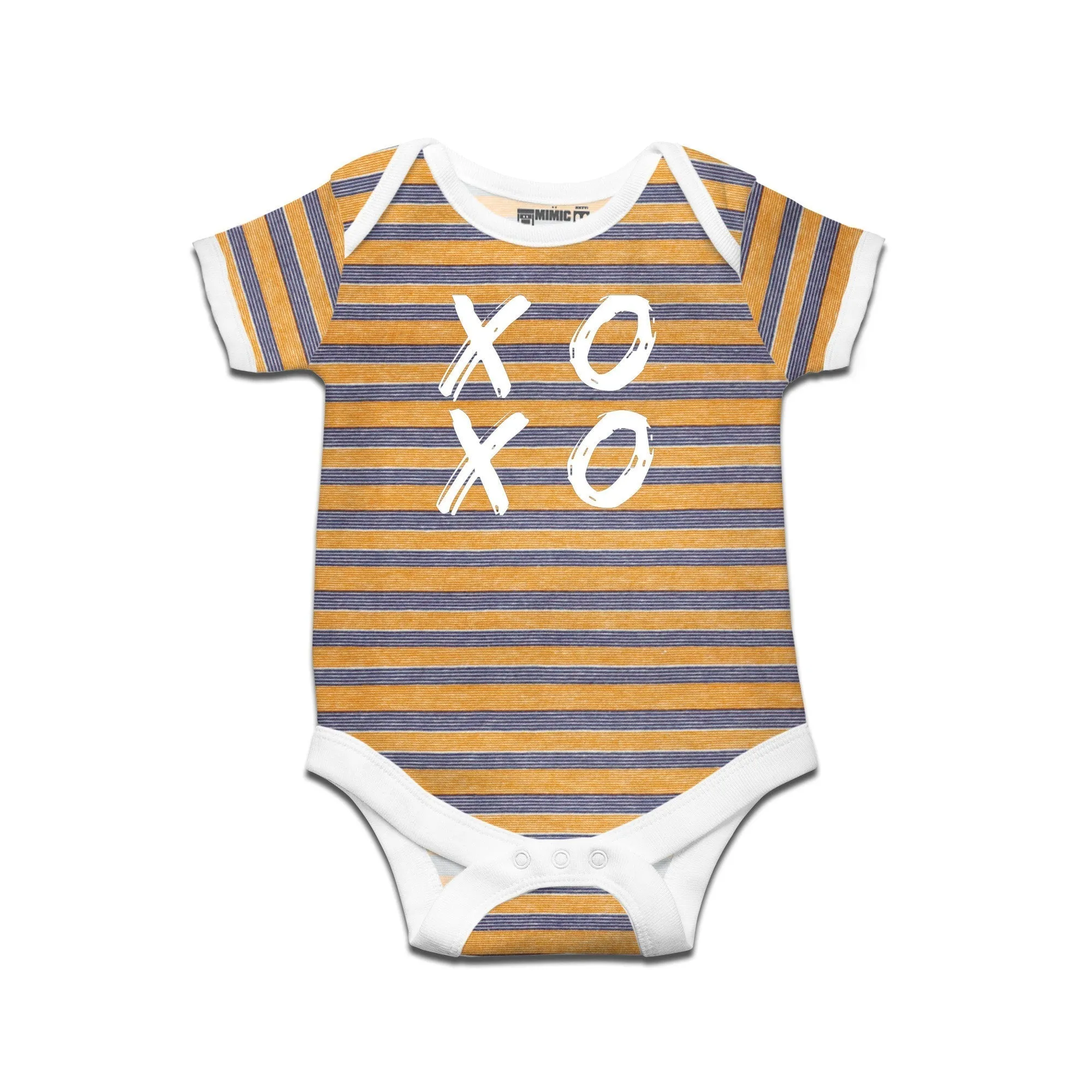 Kidswear By Ruse XOXO Printed Striped infant Romper For Baby
