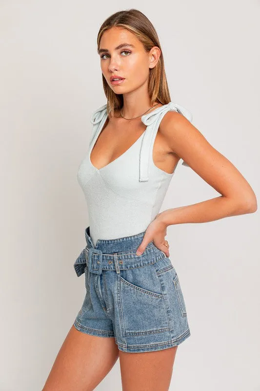 Leona Strap Tie Bodysuit