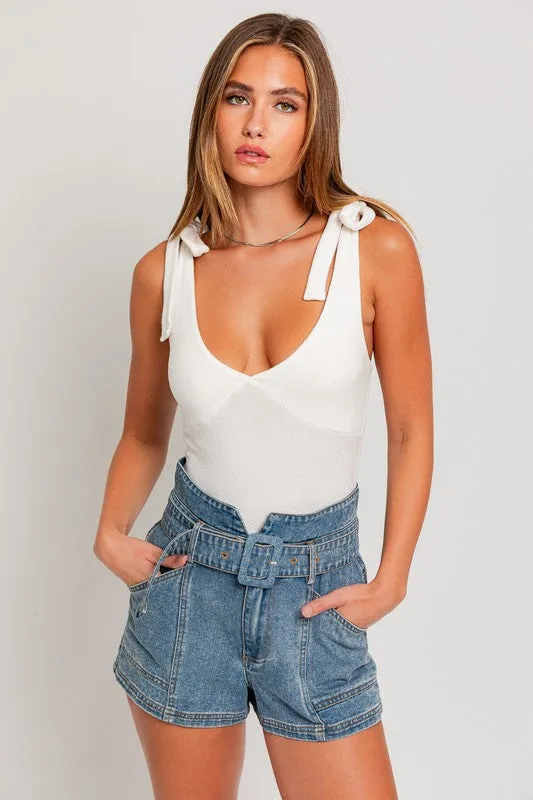 Leona Strap Tie Bodysuit