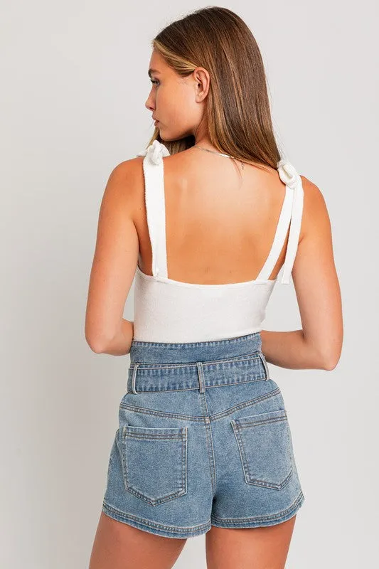 Leona Strap Tie Bodysuit