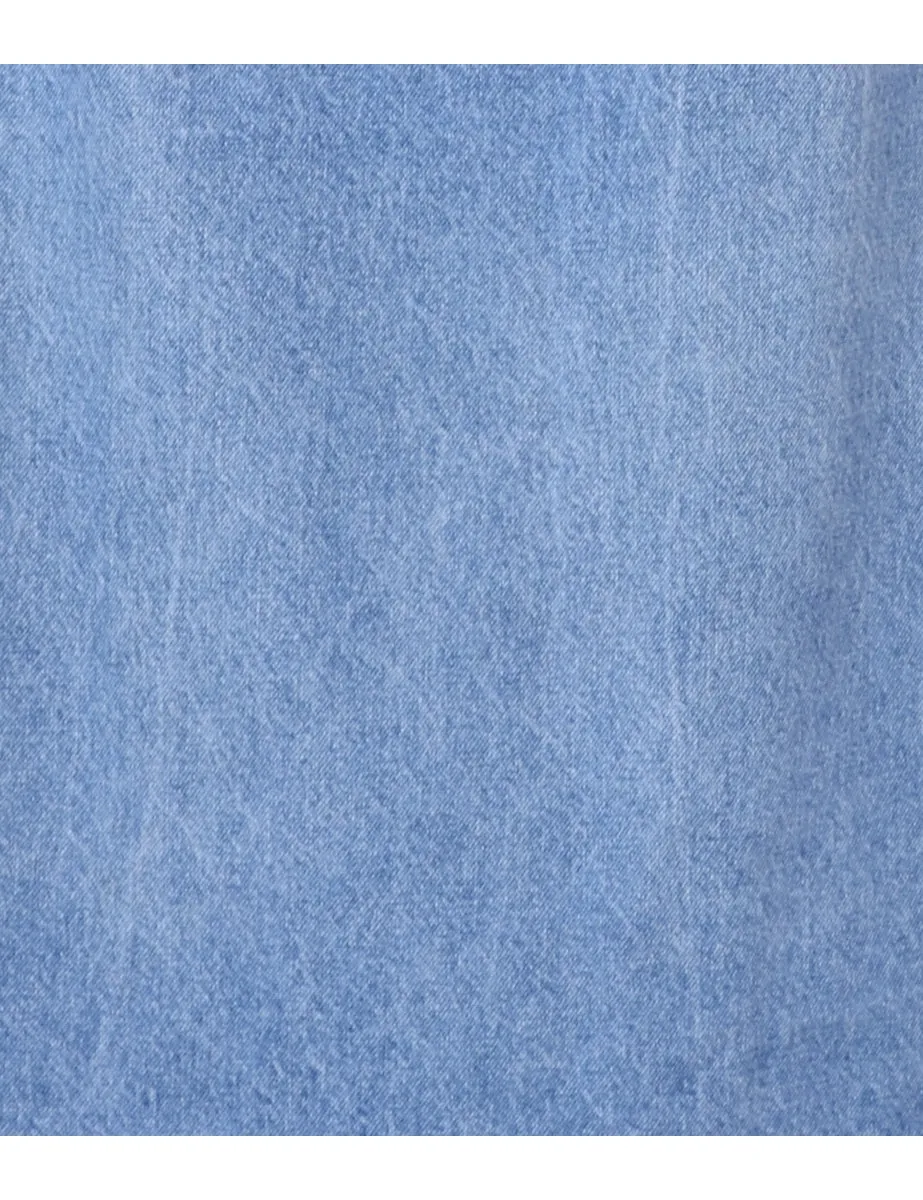 Light Wash Midi Skirt