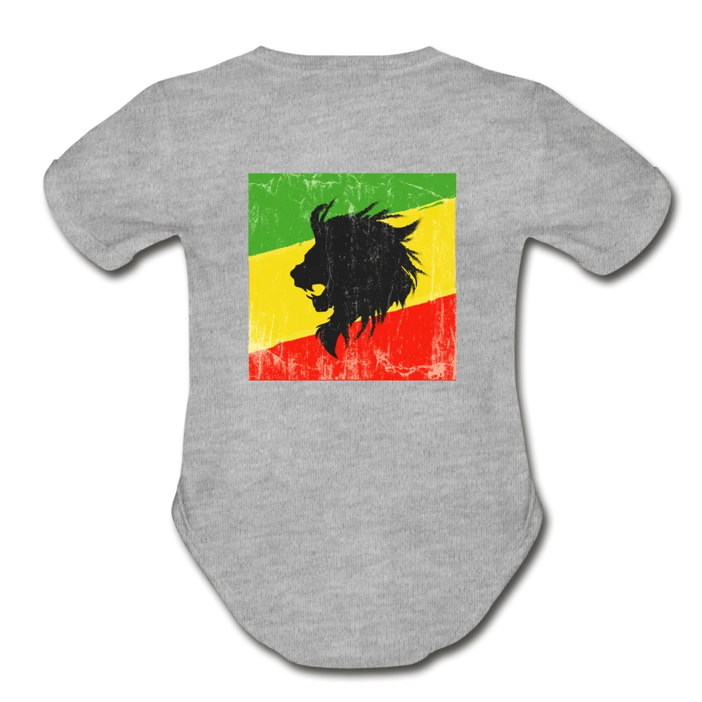 Lion of Judah Organic Short Sleeve Baby Bodysuit