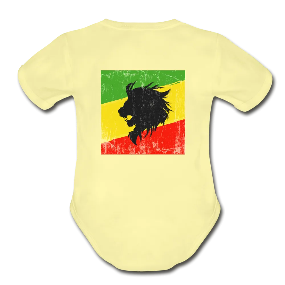 Lion of Judah Organic Short Sleeve Baby Bodysuit