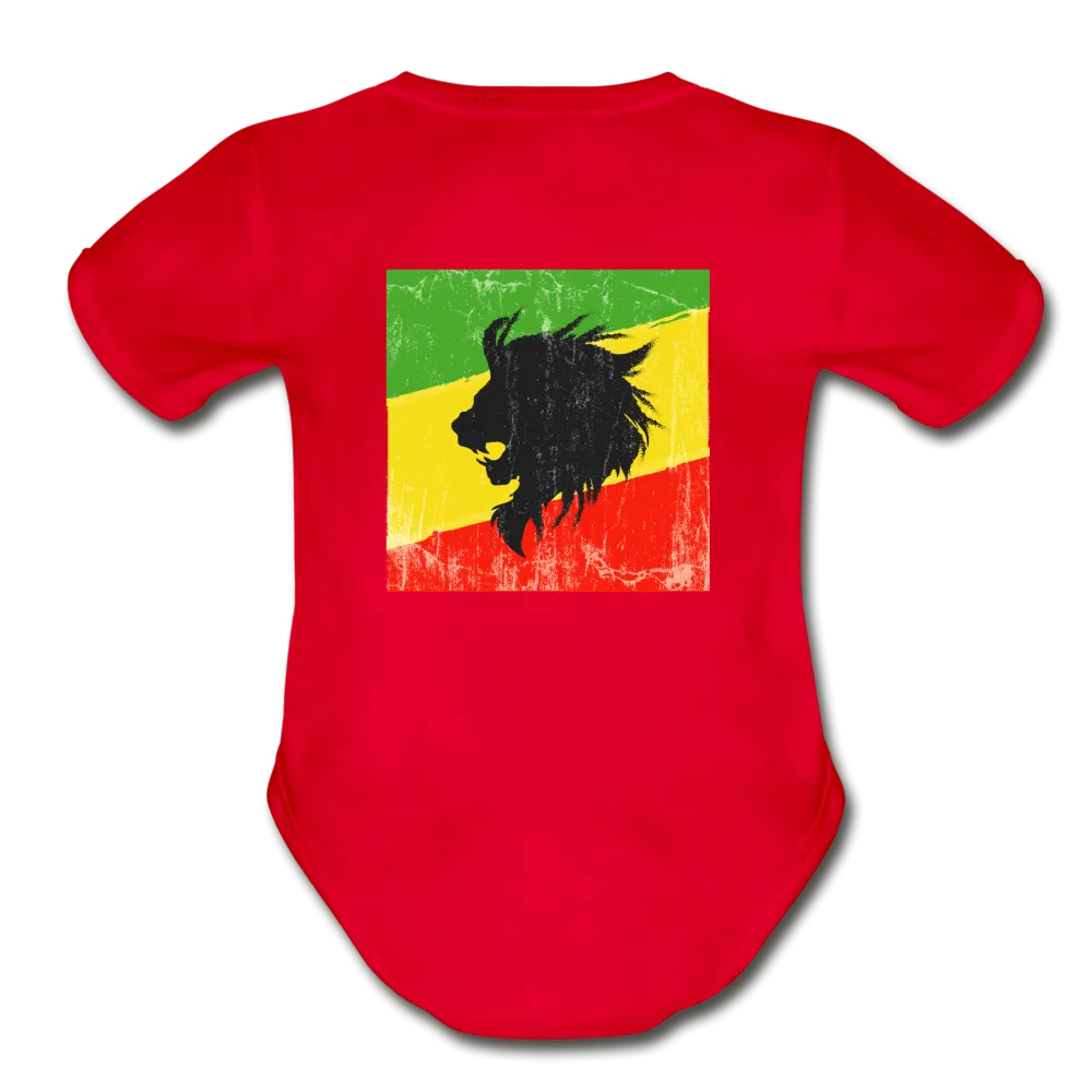 Lion of Judah Organic Short Sleeve Baby Bodysuit