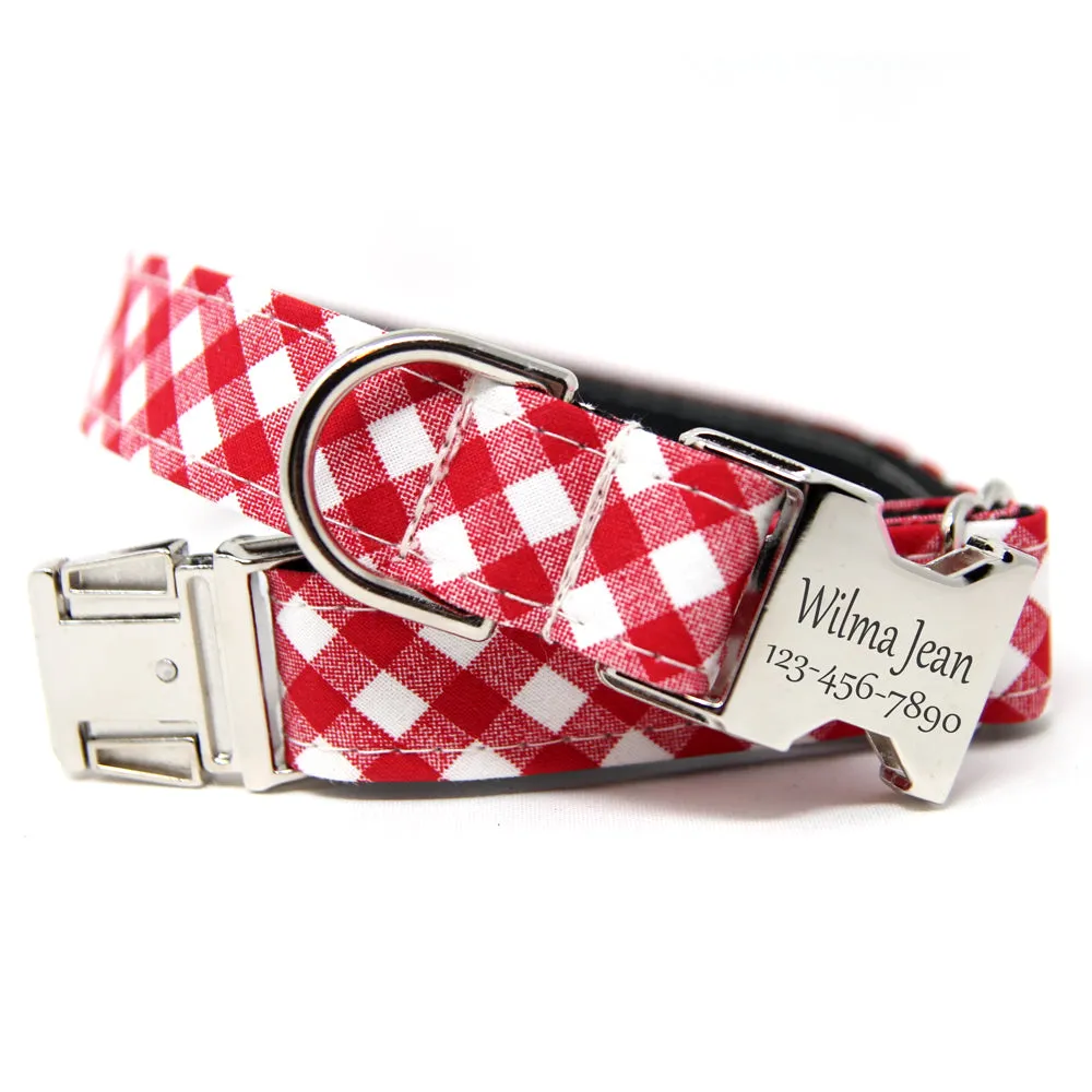 Lipstick Plaid Bow-Tie