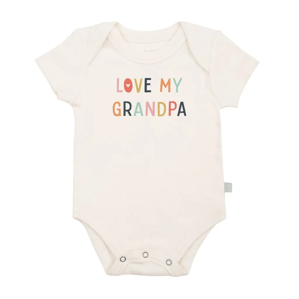 Love My Grandpa Organic Graphic Bodysuit
