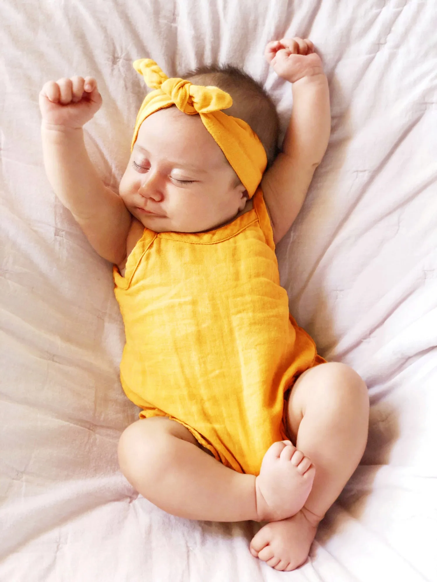 L'ovedbaby Organic Muslin Tie-Shoulder Bodysuit