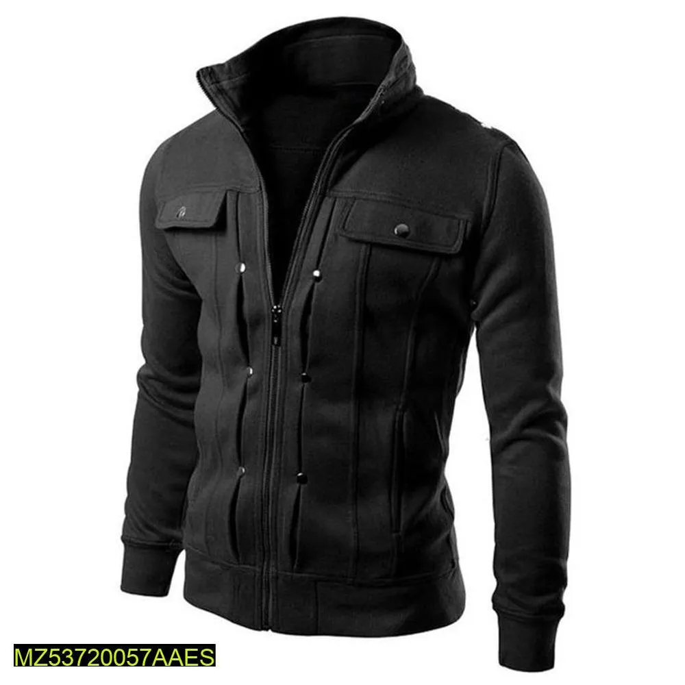 Men's Fleece Plain Jacket - Mexican Style