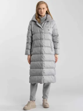 Micro Down Hooded Puffer Coat