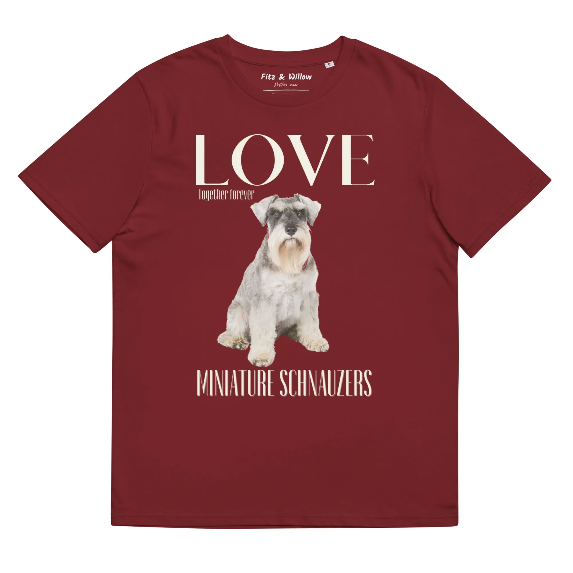 Miniature Schnauzer Lovers organic t-shirt