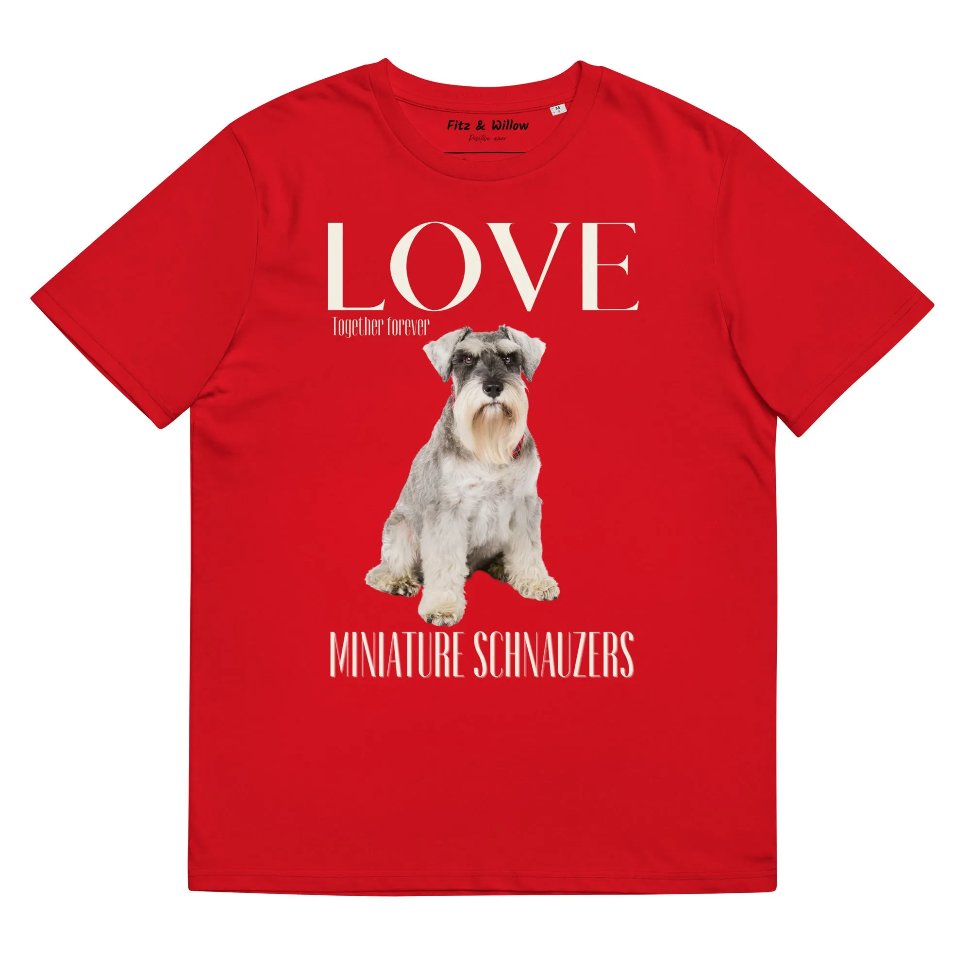 Miniature Schnauzer Lovers organic t-shirt