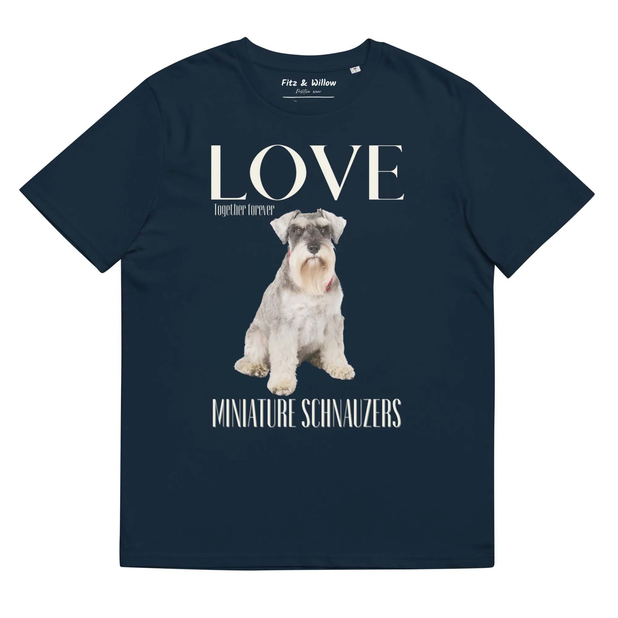 Miniature Schnauzer Lovers organic t-shirt