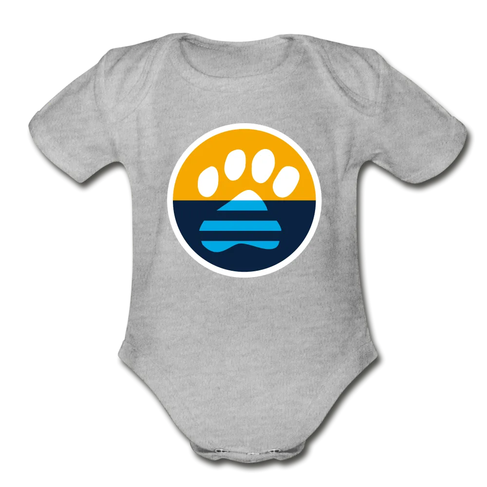 MKE Flag Paw Organic Short Sleeve Baby Bodysuit