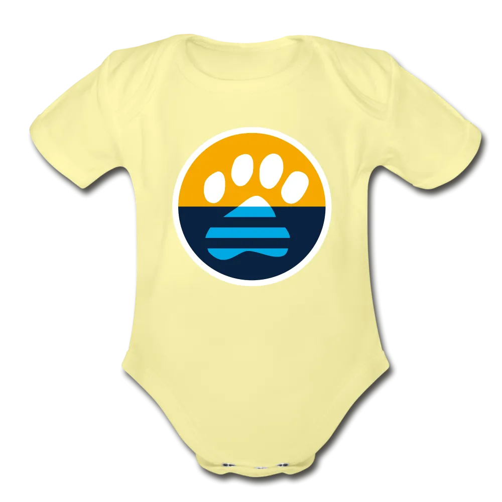 MKE Flag Paw Organic Short Sleeve Baby Bodysuit