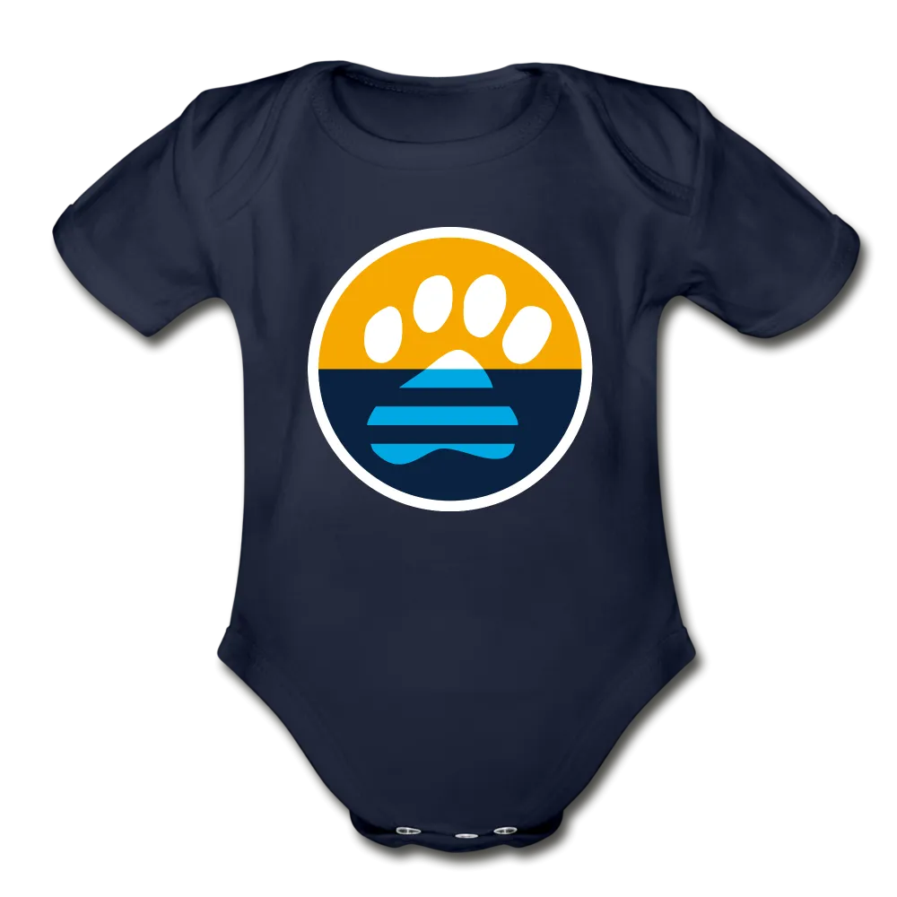 MKE Flag Paw Organic Short Sleeve Baby Bodysuit