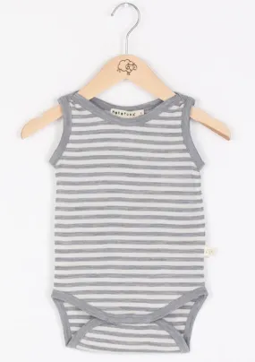 Mokopuna Singlet - Cloudy Bay Stripe