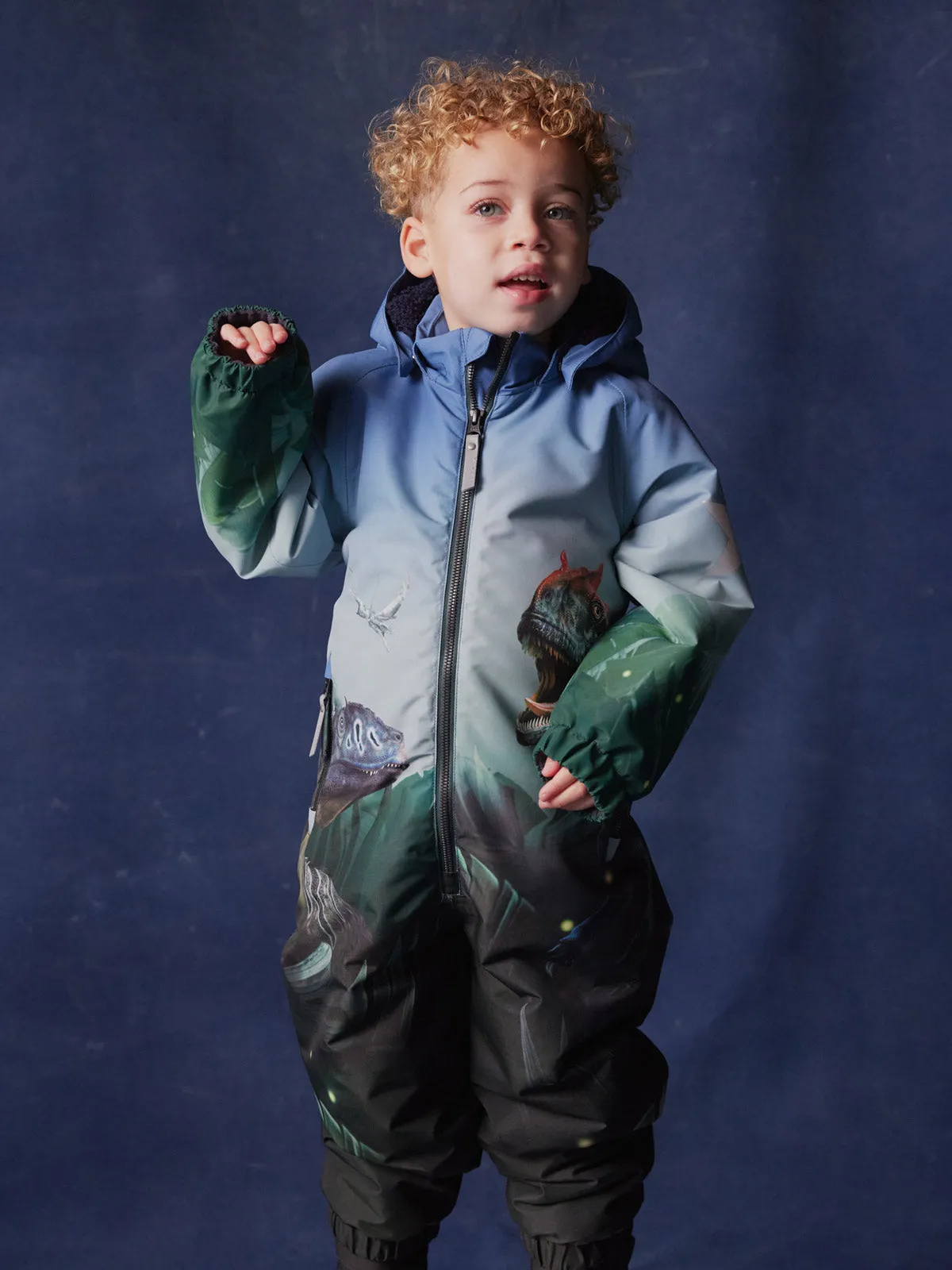 Molo kids' snowsuit-Amazing Dino -5W24N202