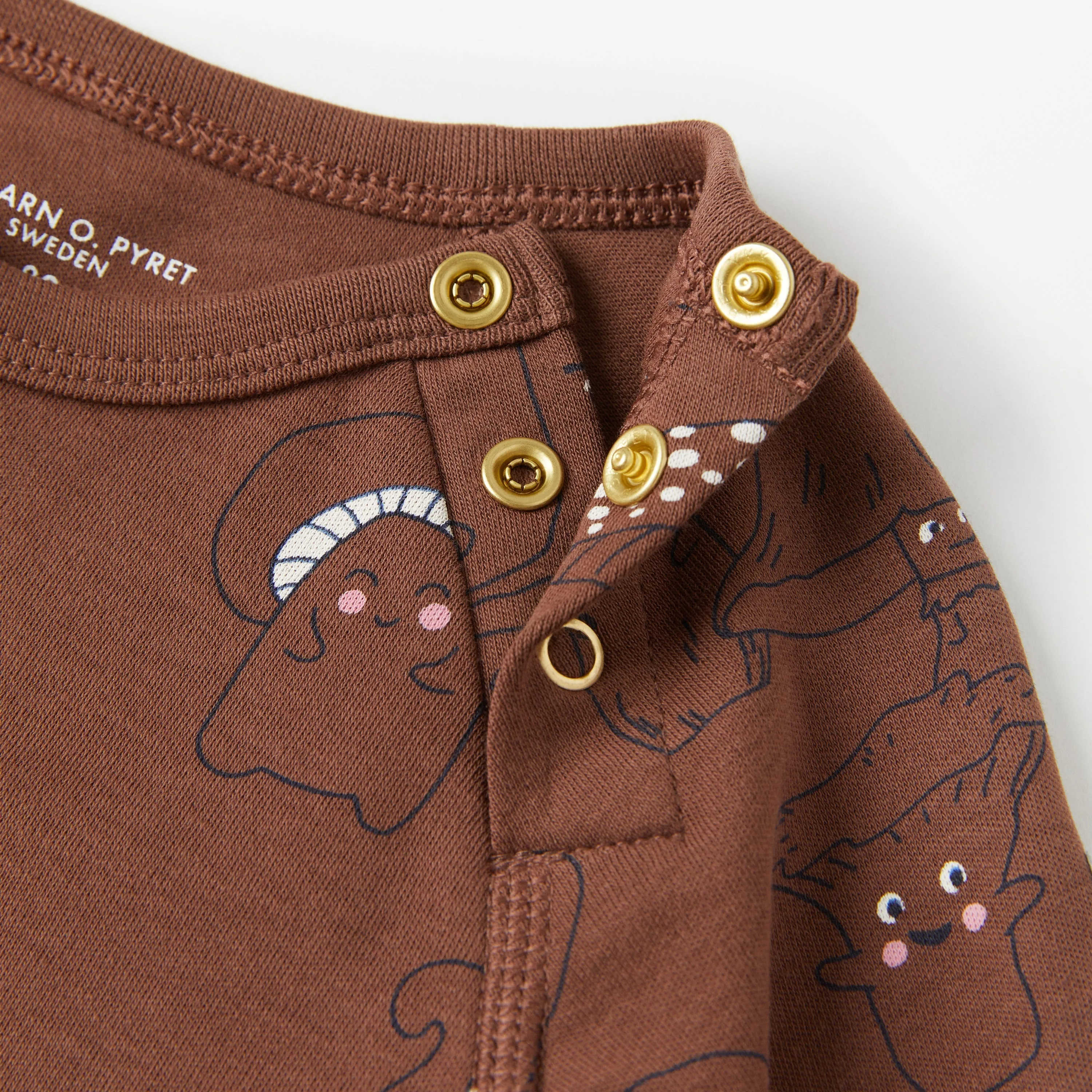 Mushroom Print Babygrow