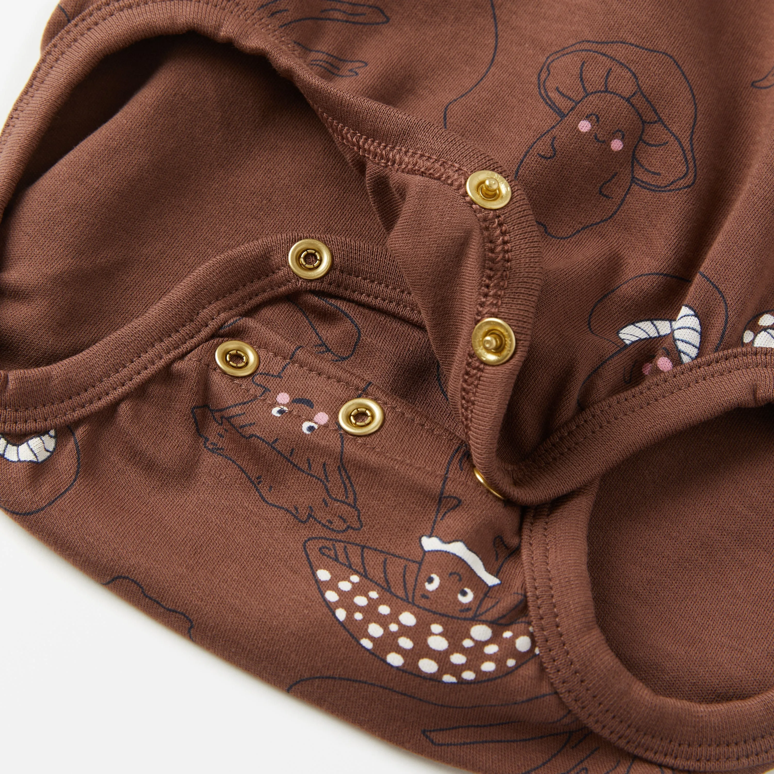 Mushroom Print Babygrow