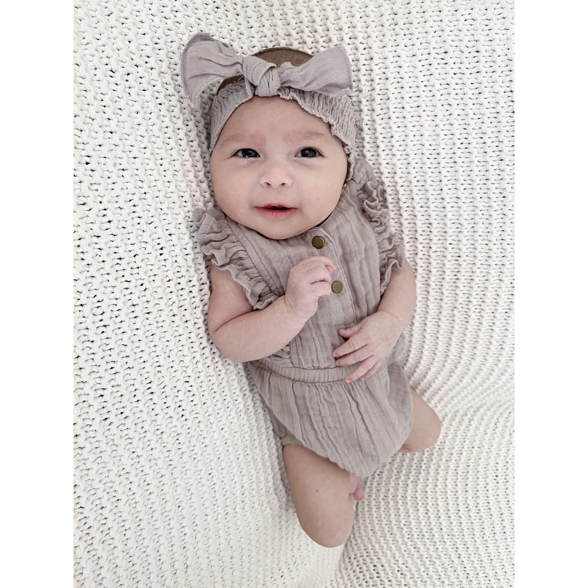 Muslin Ruffle Bodysuit