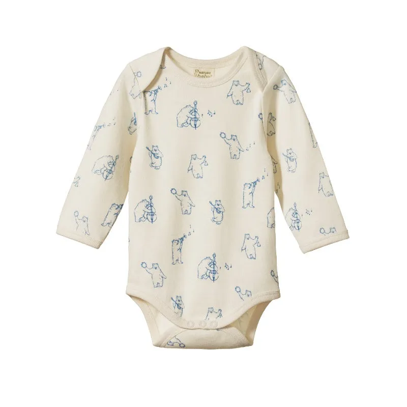 Nature Baby LS Bodysuit - Bluegrass Bears