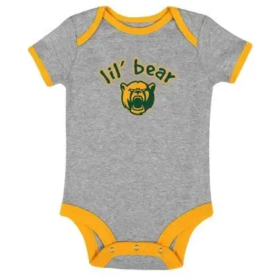 NCAA Baylor Bears Infant 3pk Bodysuit - 0-3M