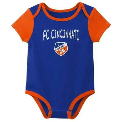 New - MLS FC Cincinnati Infant Girls' 3pk Bodysuit - 18M