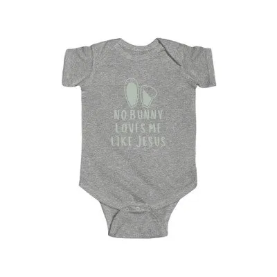 No Bunny Loves Me Like Jesus Mint - Bodysuit
