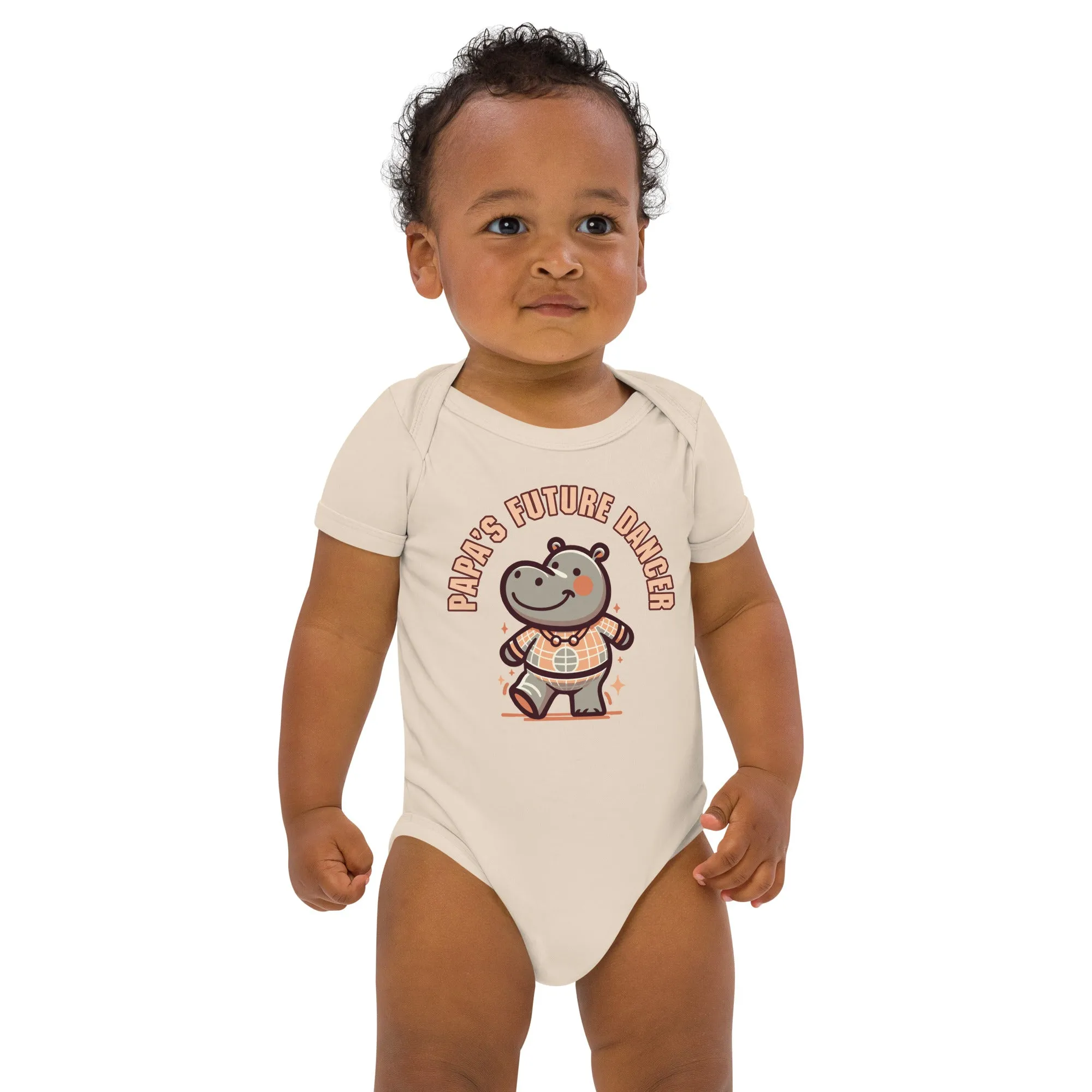 Organic Cotton Baby Bodysuit Papa's Future Dancer