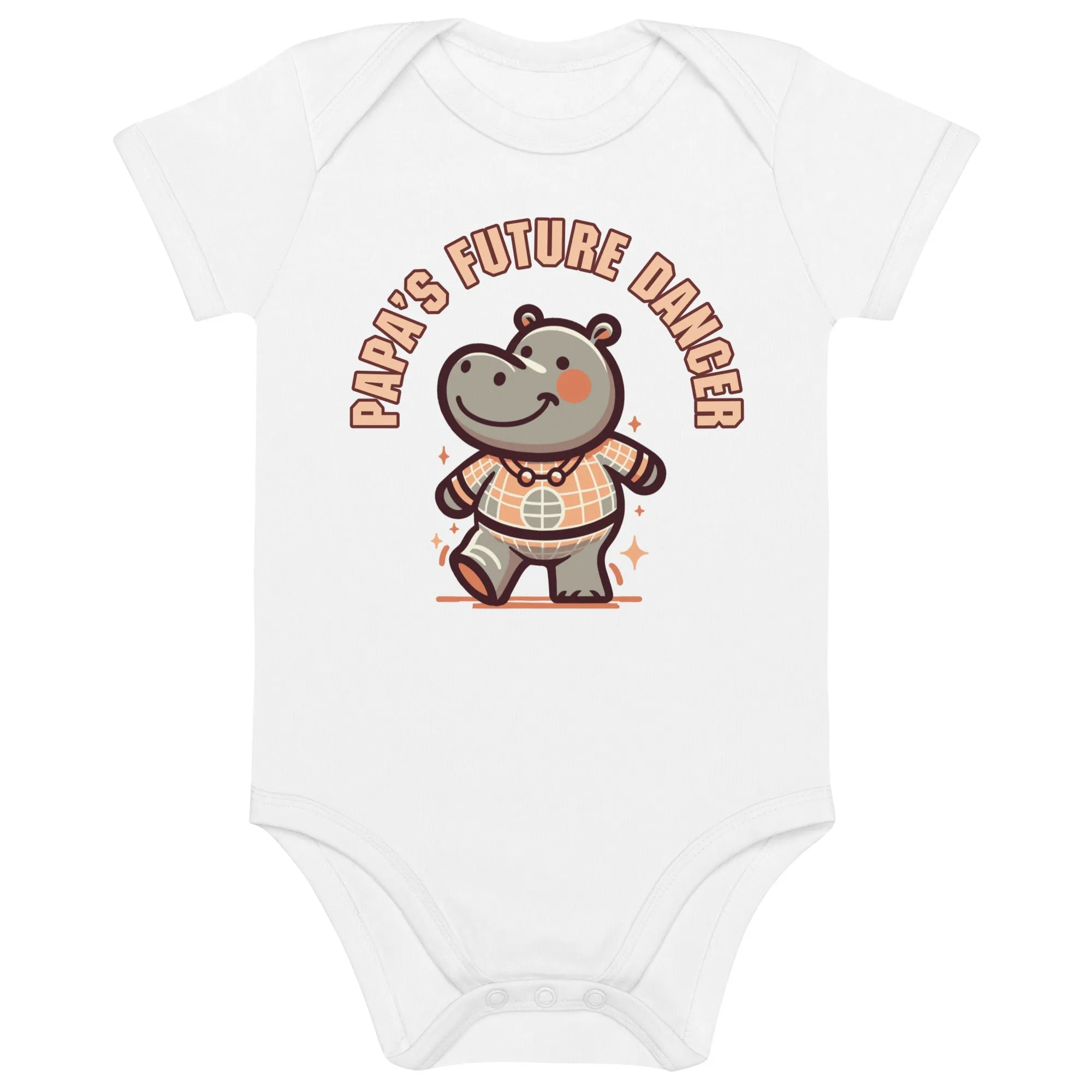 Organic Cotton Baby Bodysuit Papa's Future Dancer